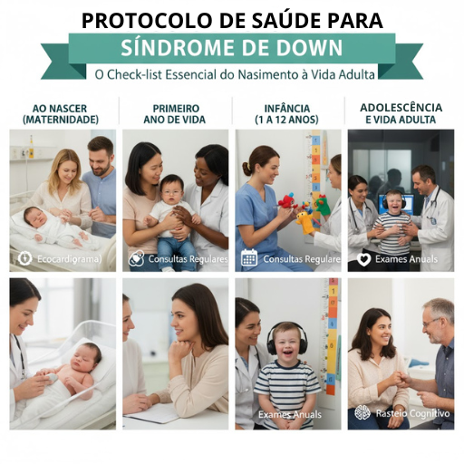 O Protocolo de Saúde para Síndrome de Down: O Check-list Essencial do Nascimento à Vida Adulta