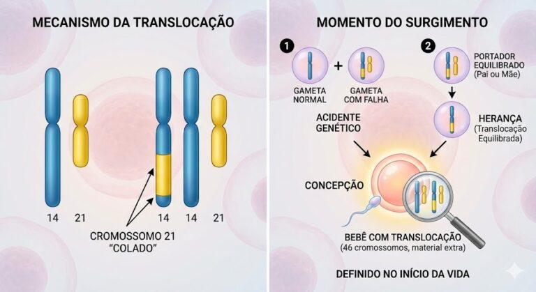 Trissomia 21 por Translocação: Como e quando ela surge?