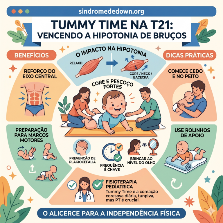 Tummy Time na T21: A importância de brincar de bruços para vencer a hipotonia